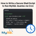 Shell Script and MySQL