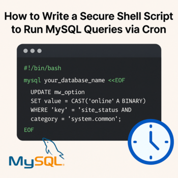 Shell Script and MySQL